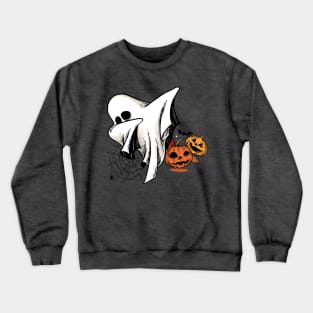 Ghost Halloween Dab Dance Crewneck Sweatshirt